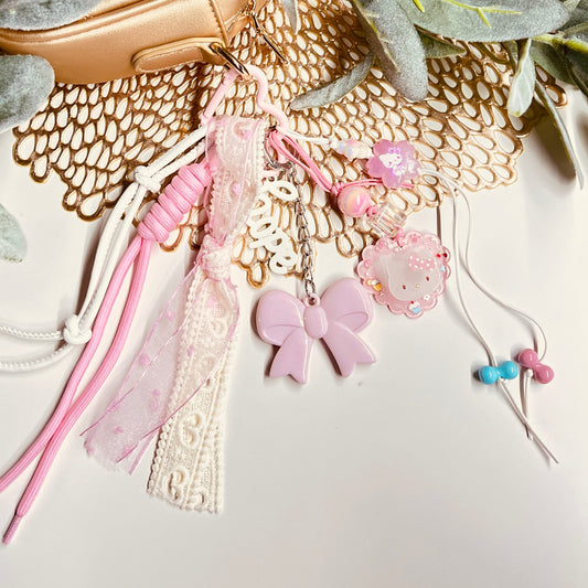 HANDMADE BAG CHARMS ~ COQUETTE BOW