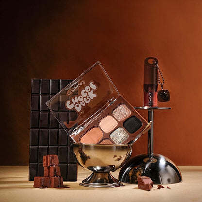 KEVIN & COCO DARK CHOCOLATE EYESHADOW/CONTOUR/LIP GLOSS SET