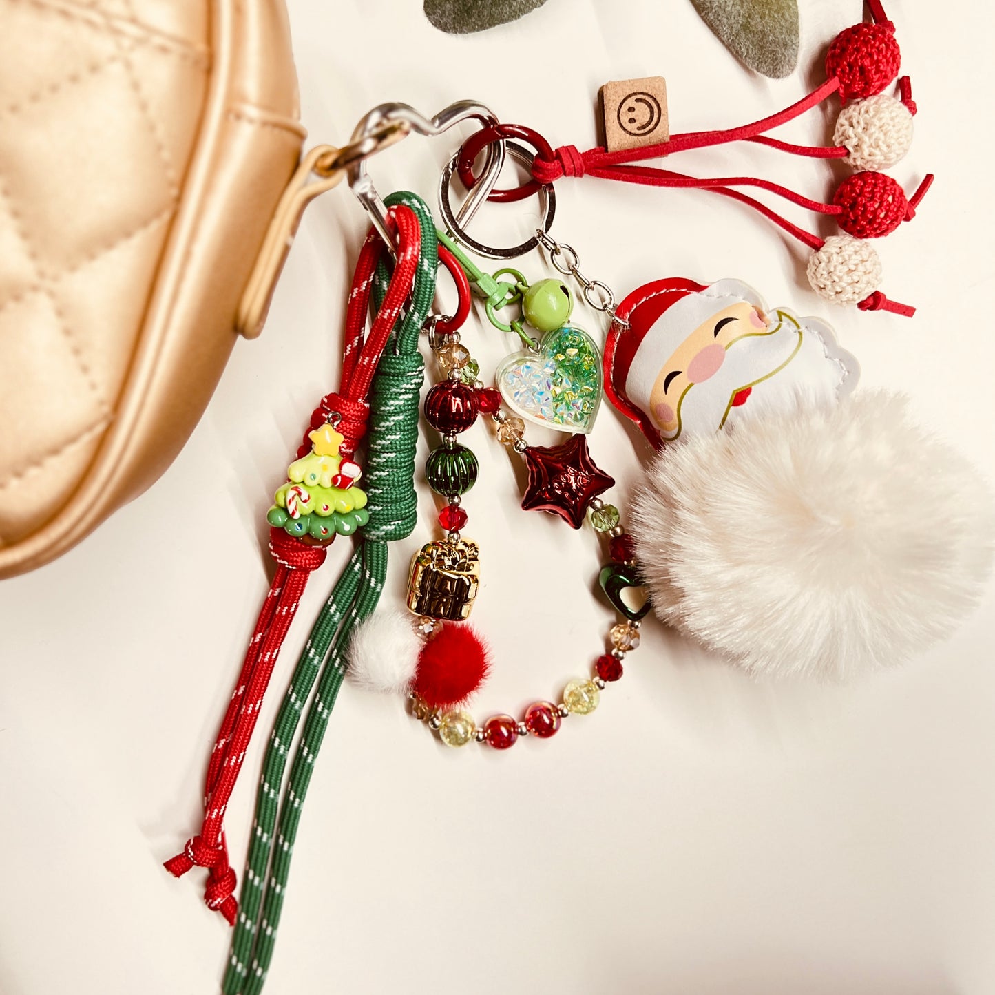 HANDMADE BAG CHARMS ~ CHRISTMAS SANTA ~