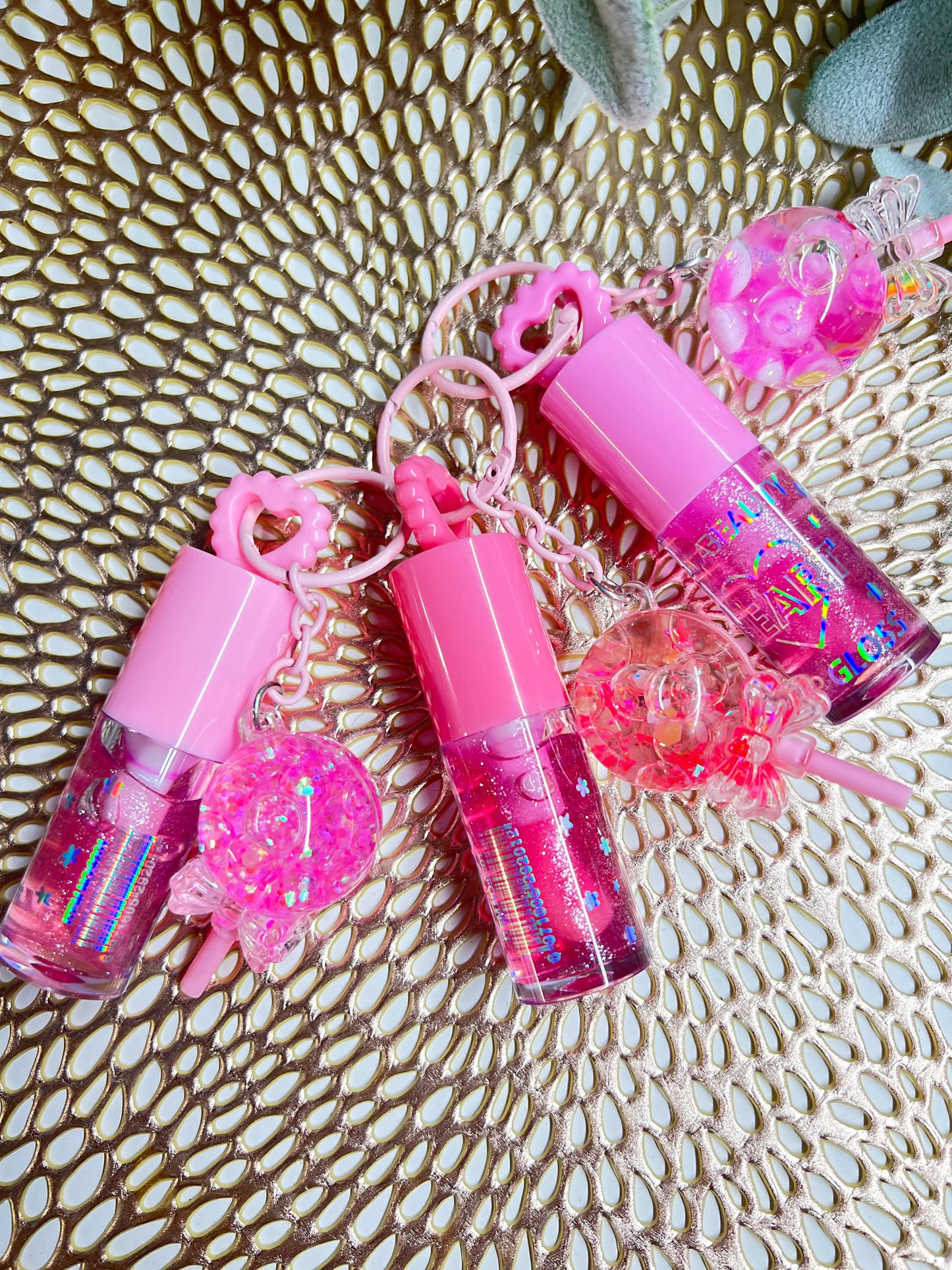 LIP GLOSS WITH LOLLIPOP CHARM