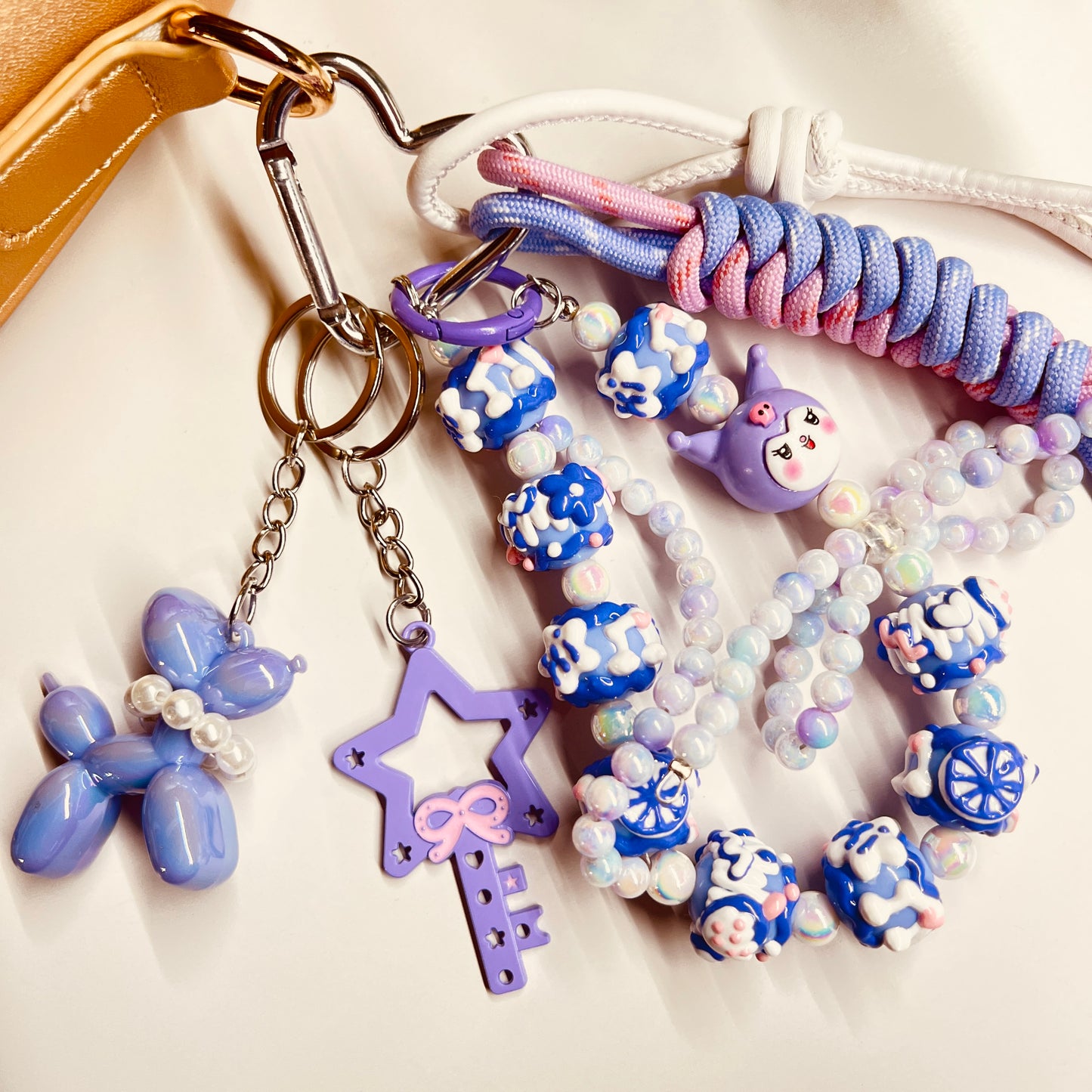 HANDMADE BAG CHARMS ~ PURPLE 11 ~