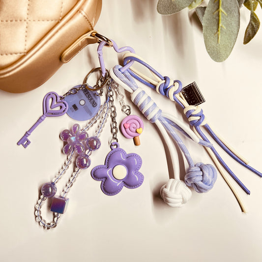 HANDMADE BAG CHARMS ~ PURPLE 4 ~