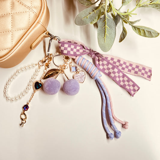 HANDMADE BAG CHARMS ~ PURPLE 3 ~