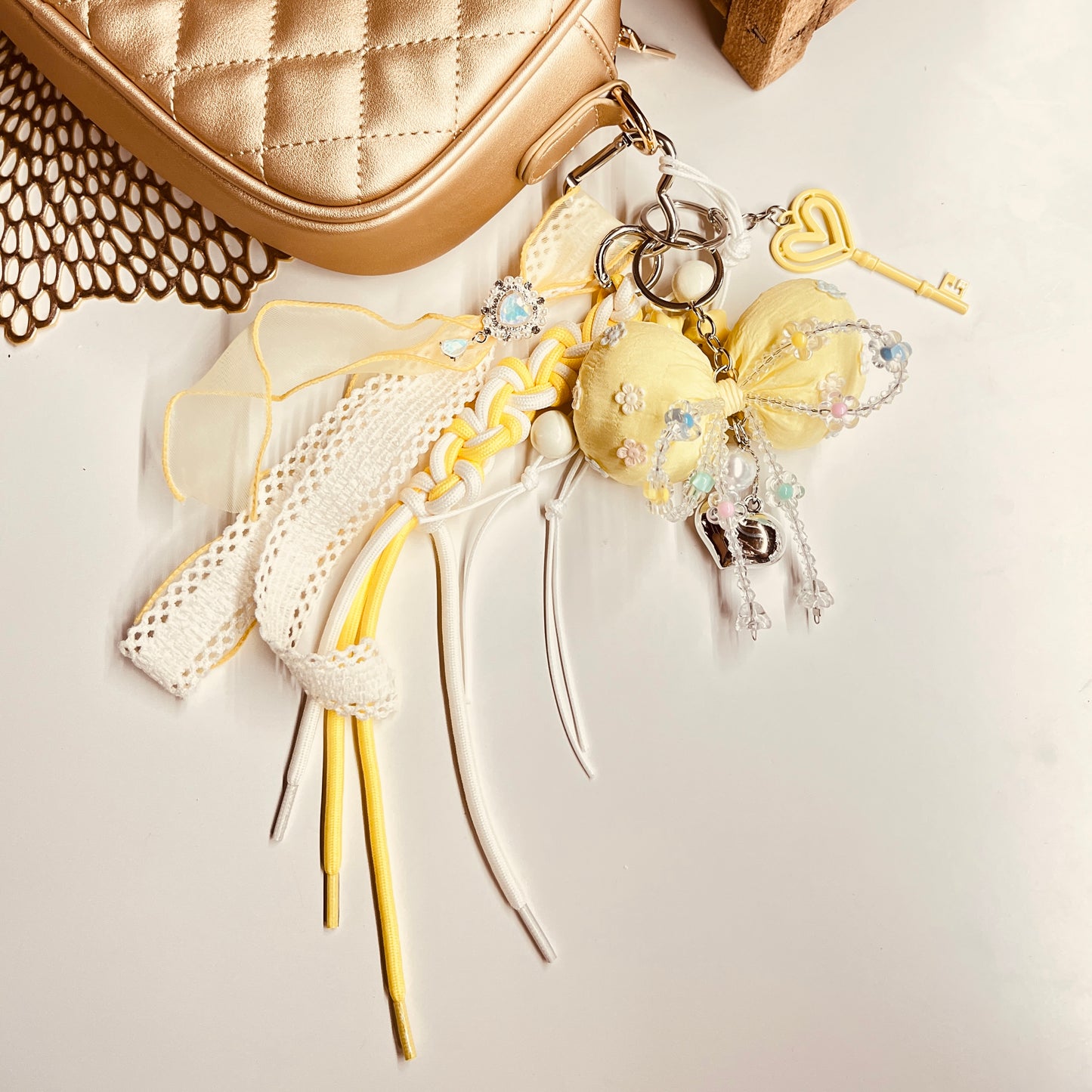 HANDMADE BAG CHARMS ~ BOW