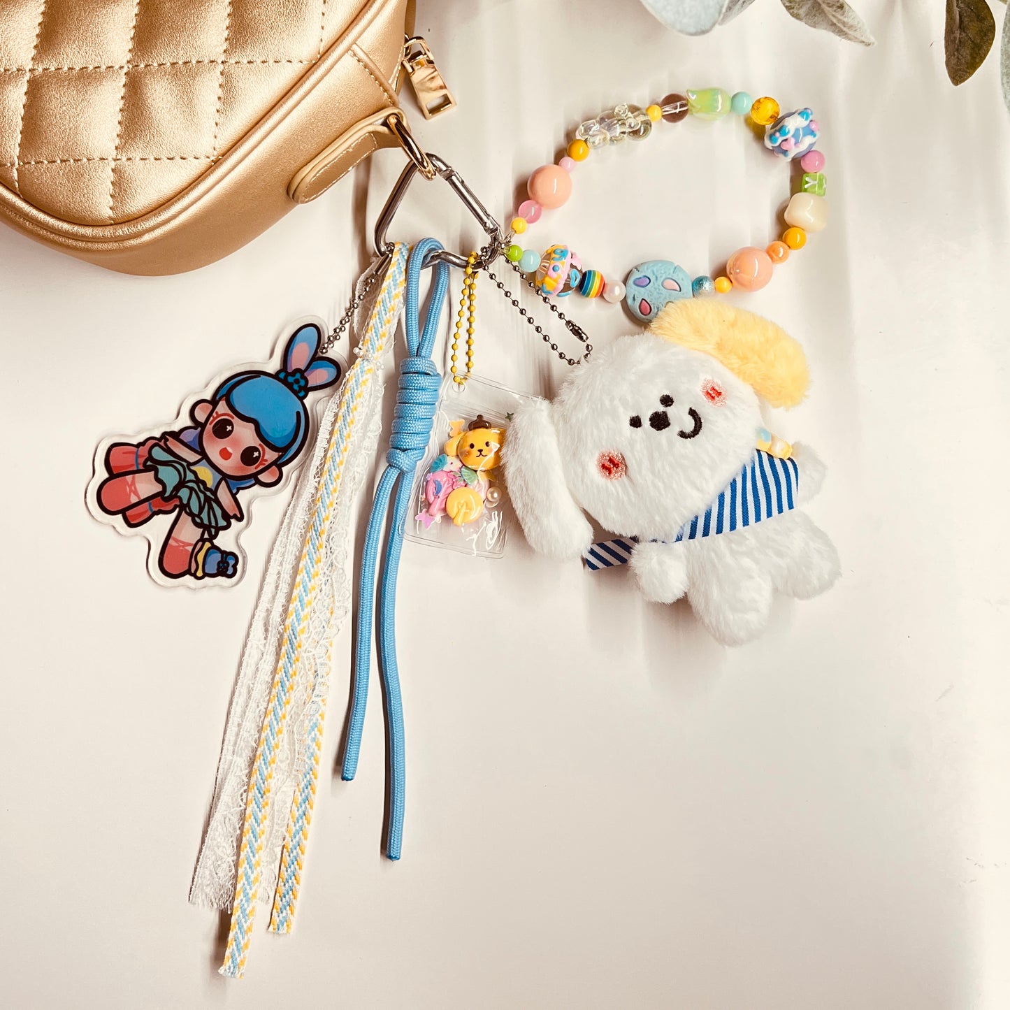 HANDMADE BAG CHARMS ~ DOG PLUSHY