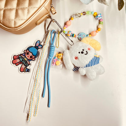 HANDMADE BAG CHARMS ~ DOG PLUSHY