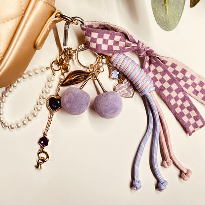 HANDMADE BAG CHARMS ~ PURPLE 3 ~
