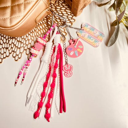 HANDMADE BAG CHARMS ~ PAINTS CHARM