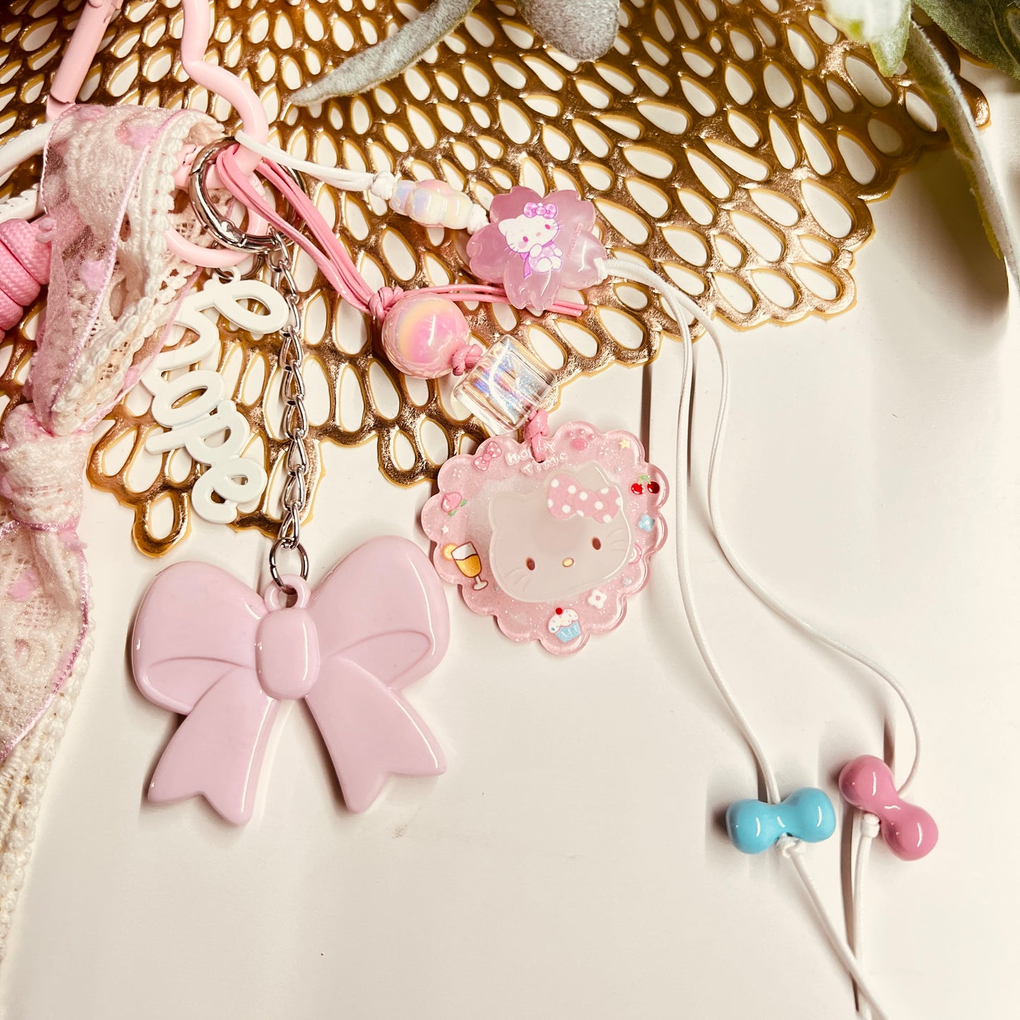 HANDMADE BAG CHARMS ~ COQUETTE BOW