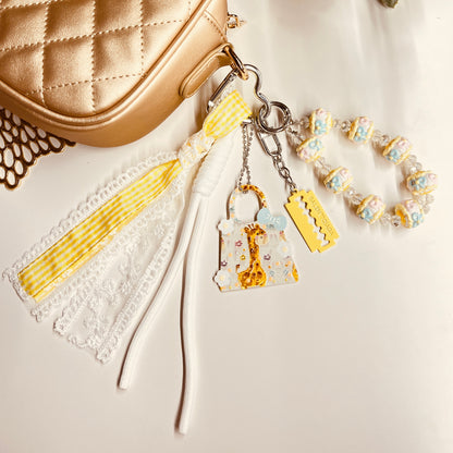 HANDMADE BAG CHARMS ~ GIRAFFE CHARM