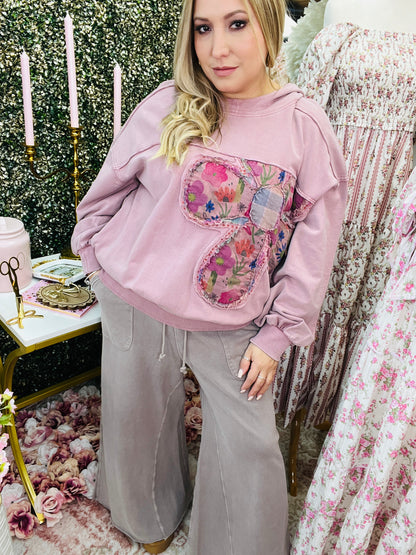 WASHED TERRY SWEATPANTS - MOCHA MOUSSE