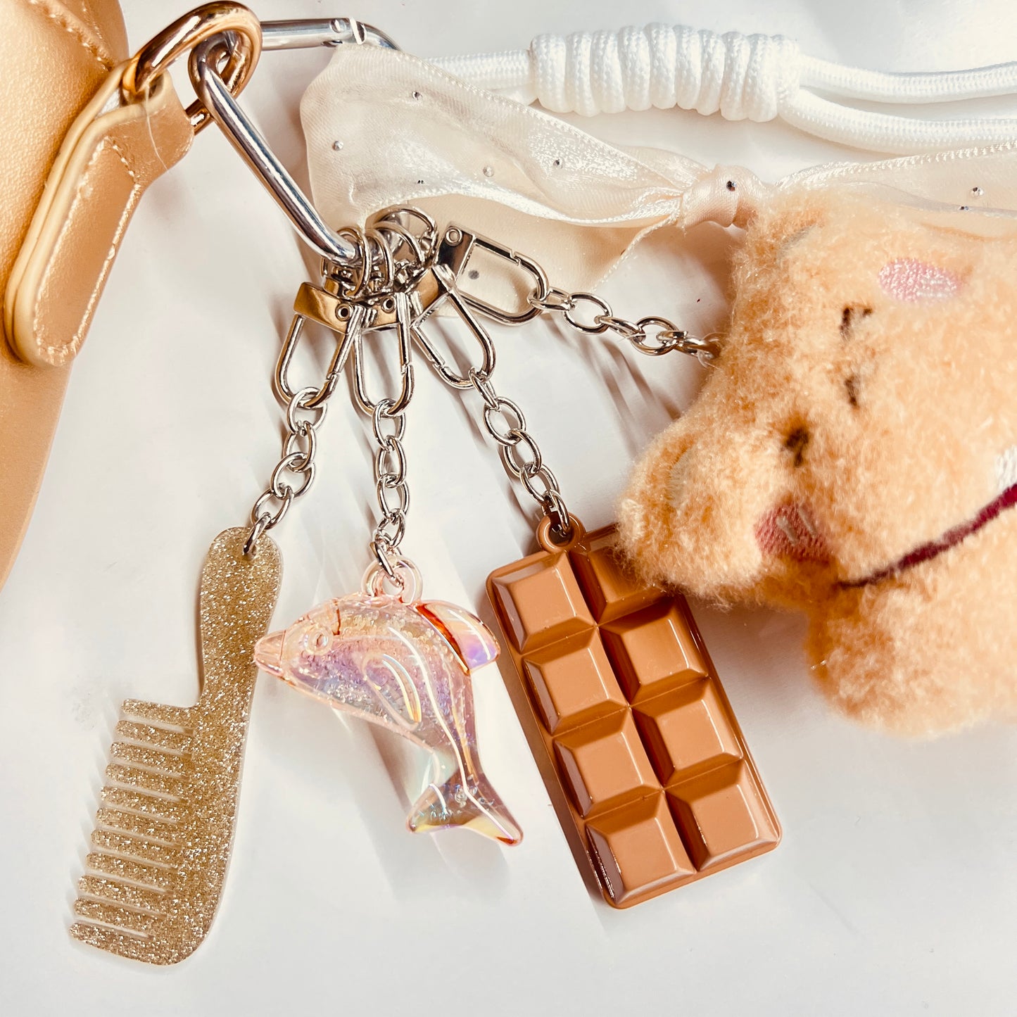 HANDMADE BAG CHARMS ~ PLUSHY BEAR ~