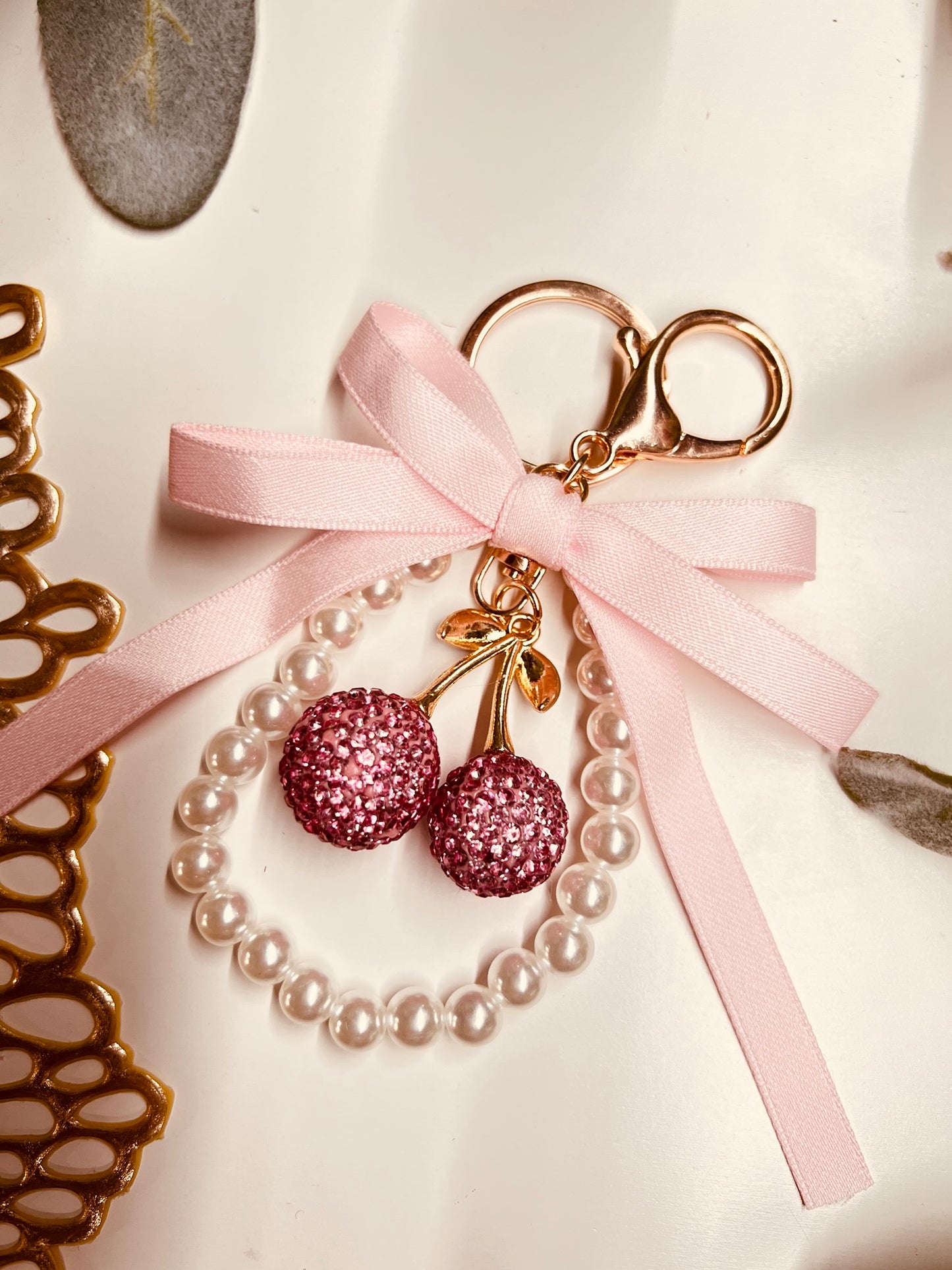 CHERRY BAG CHARM