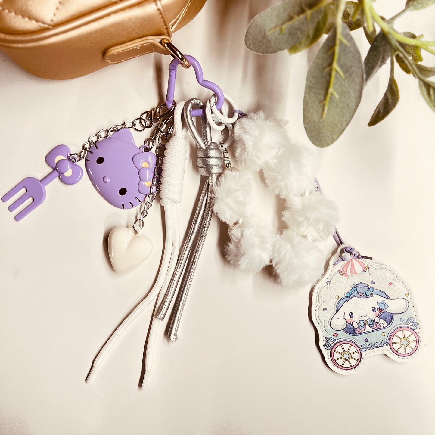 HANDMADE BAG CHARMS ~ PURPLE 15 ~