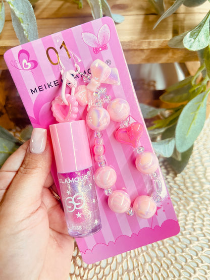 LIP GLOSS W/KEYCHAIN