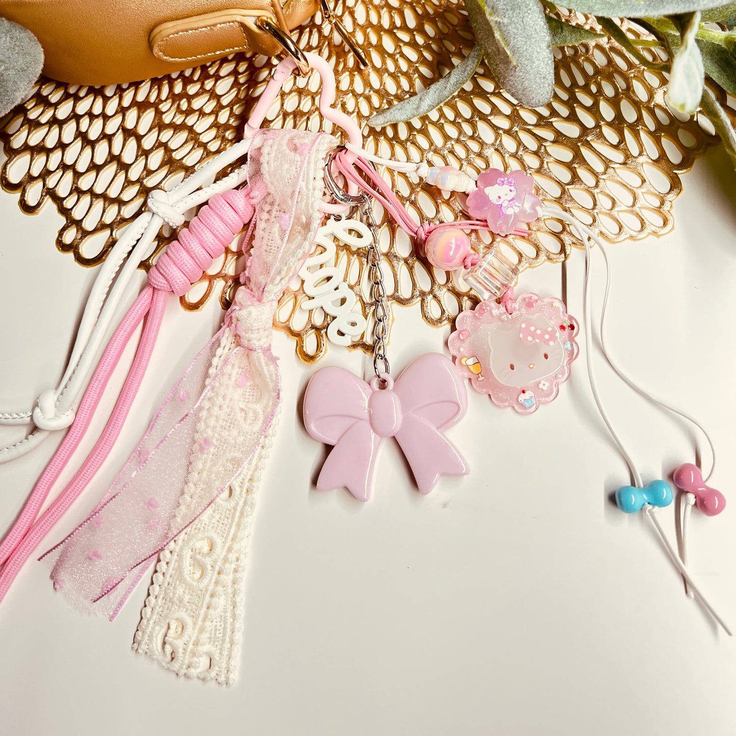 HANDMADE BAG CHARMS ~ COQUETTE BOW