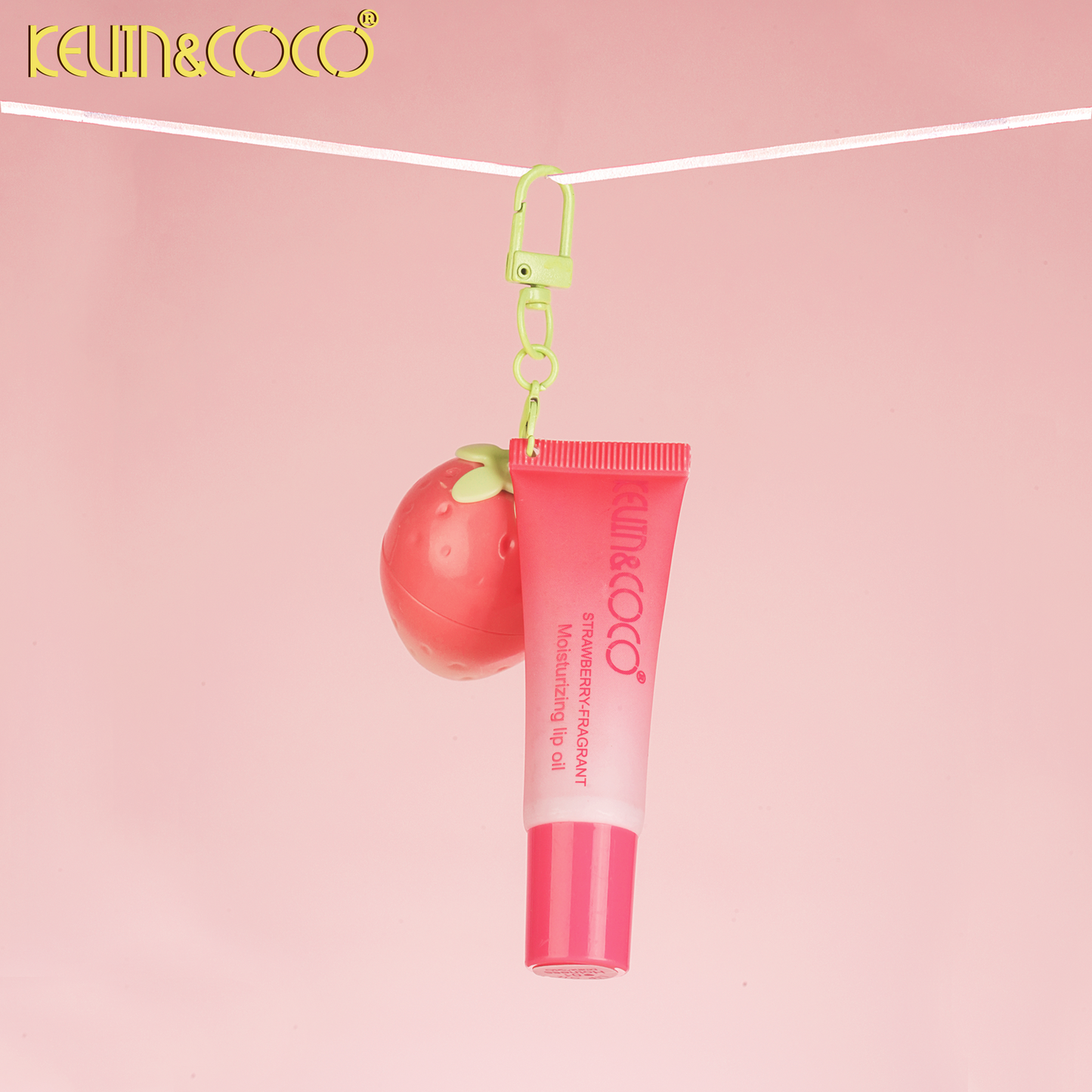 KEVIN & COCO STRAWBERRY LIP BALM AND LIP OIL SET