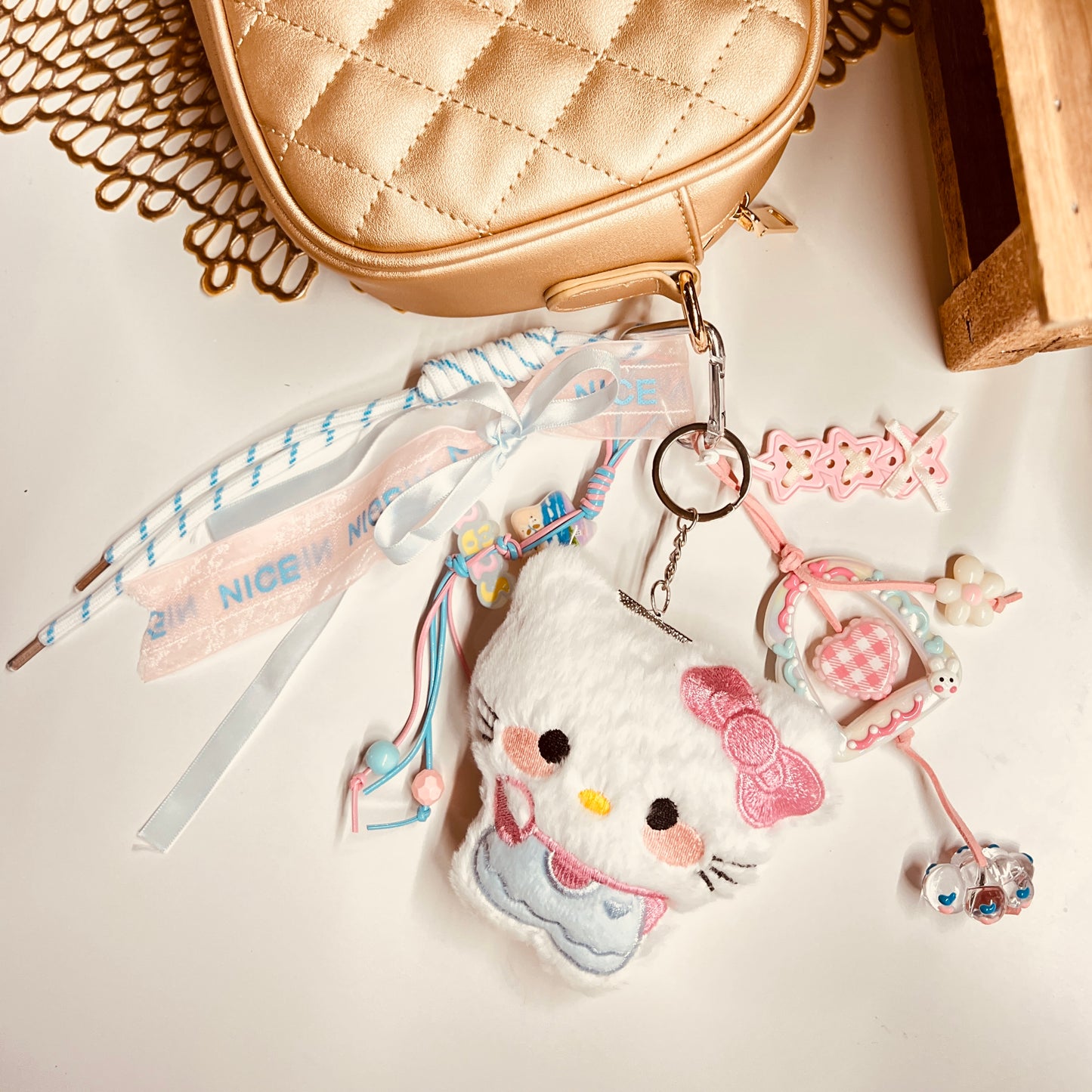 HANDMADE BAG CHARMS ~ KITTY PLUSHY