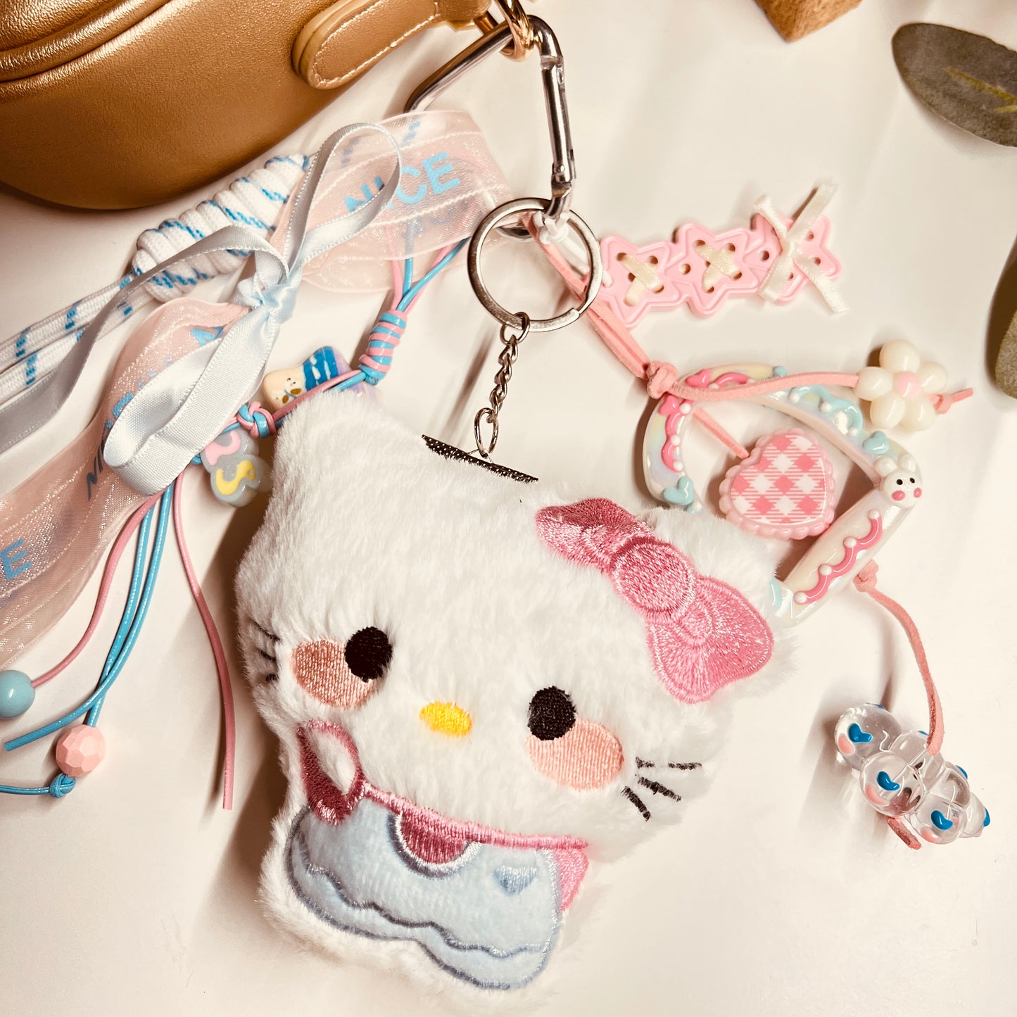 HANDMADE BAG CHARMS ~ KITTY PLUSHY