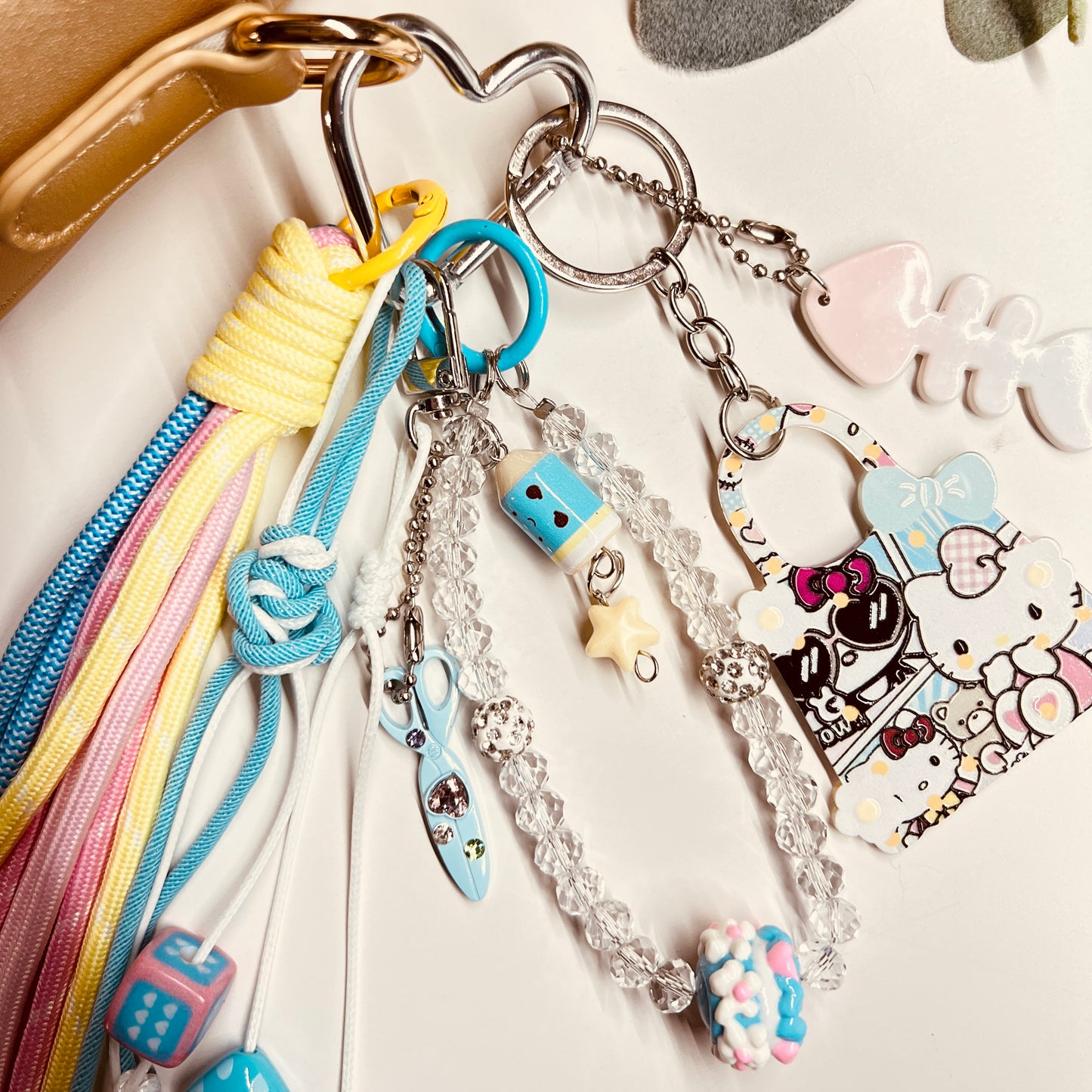 HANDMADE BAG CHARMS ~ RAINBOW 2 ~