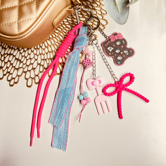 HANDMADE BAG CHARMS ~ COQUETTE/KITTY
