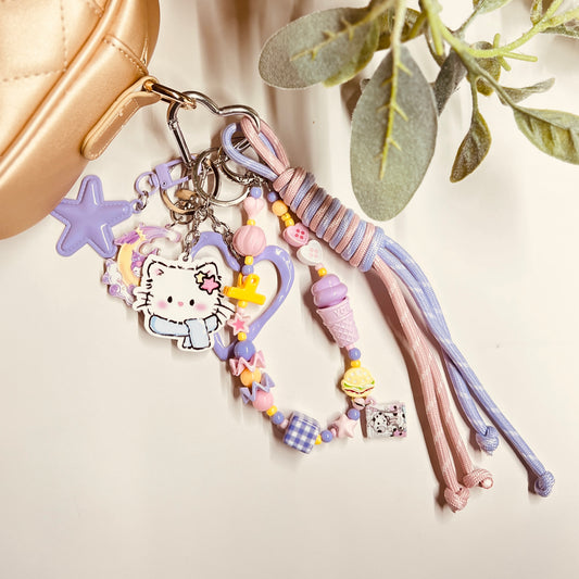 HANDMADE BAG CHARMS ~ PURPLE 7 ~