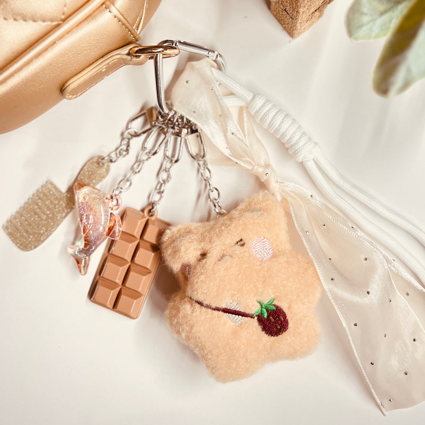 HANDMADE BAG CHARMS ~ PLUSHY BEAR ~