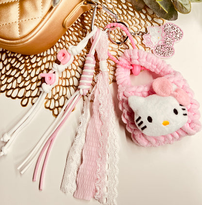 HANDMADE BAG CHARMS ~ KITTY BAG