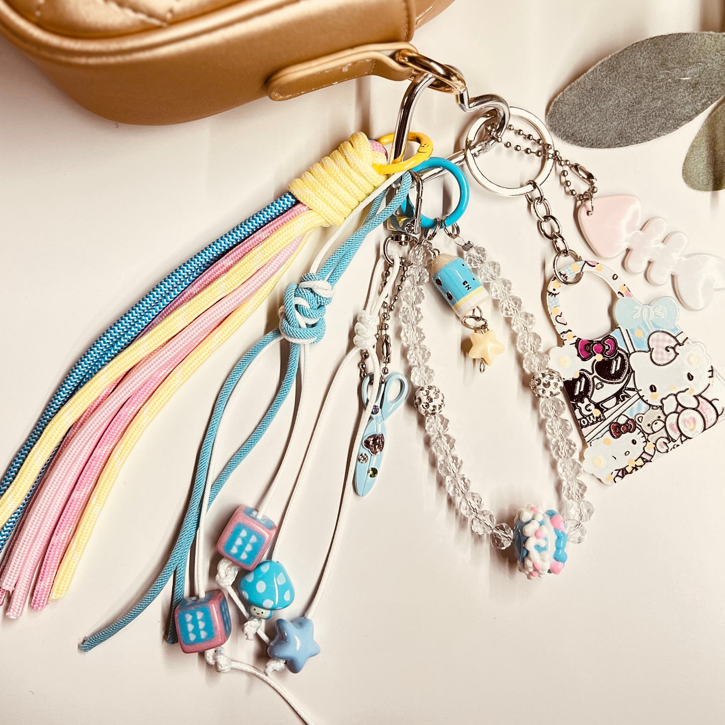 HANDMADE BAG CHARMS ~ RAINBOW 2 ~