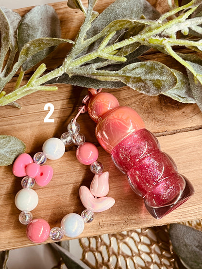 LIP GLOSS W/ TULIP KEYCHAIN