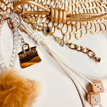 HANDMADE BAG CHARMS ~ FUZZY BALL ~