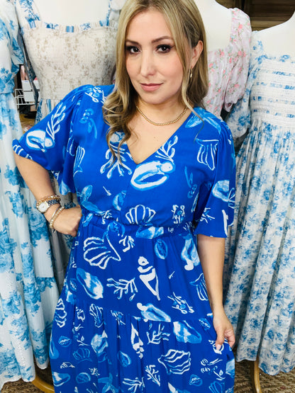 BEACH VIBES BLUE MAXI DRESS