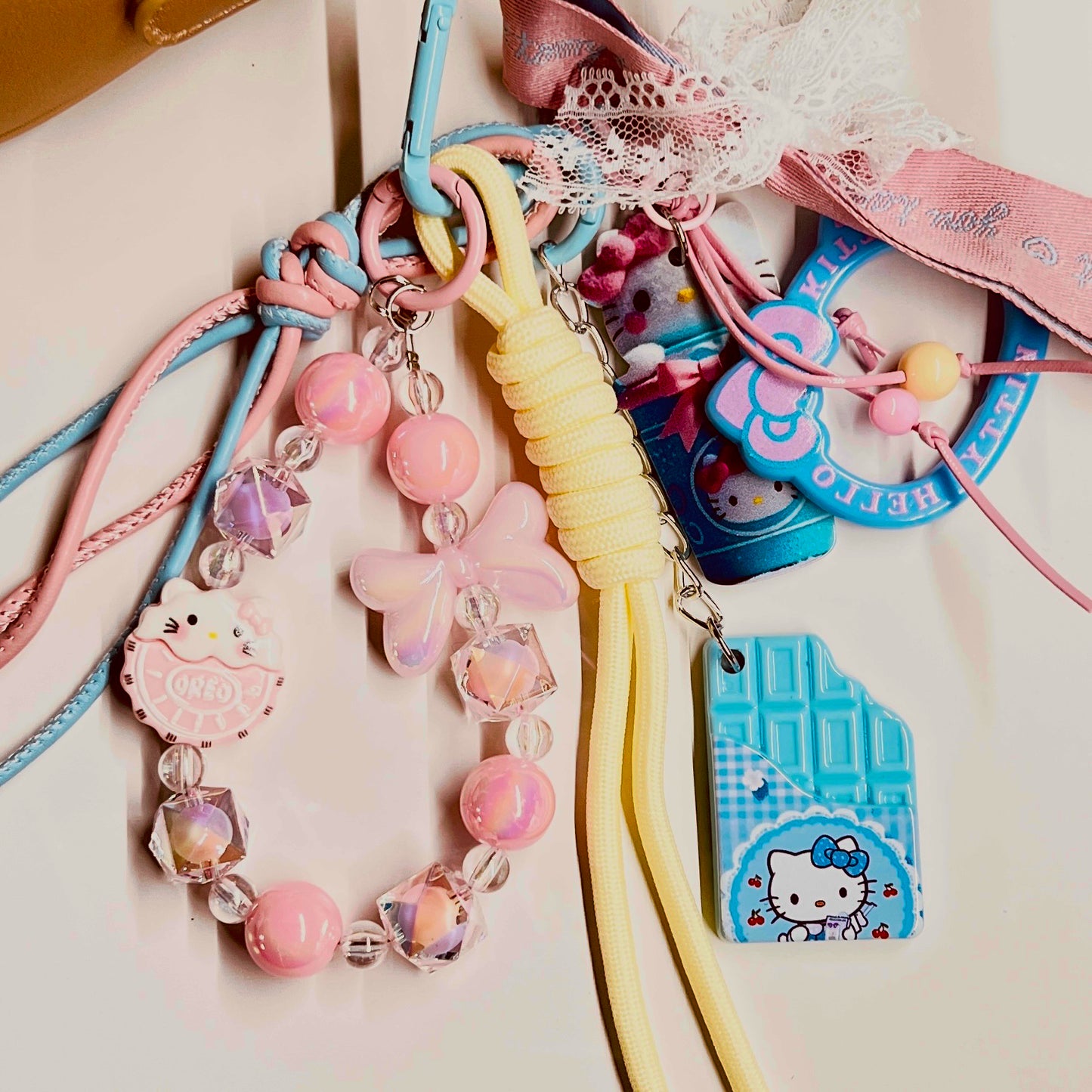 HANDMADE BAG CHARMS ~ RAINBOW 5 ~