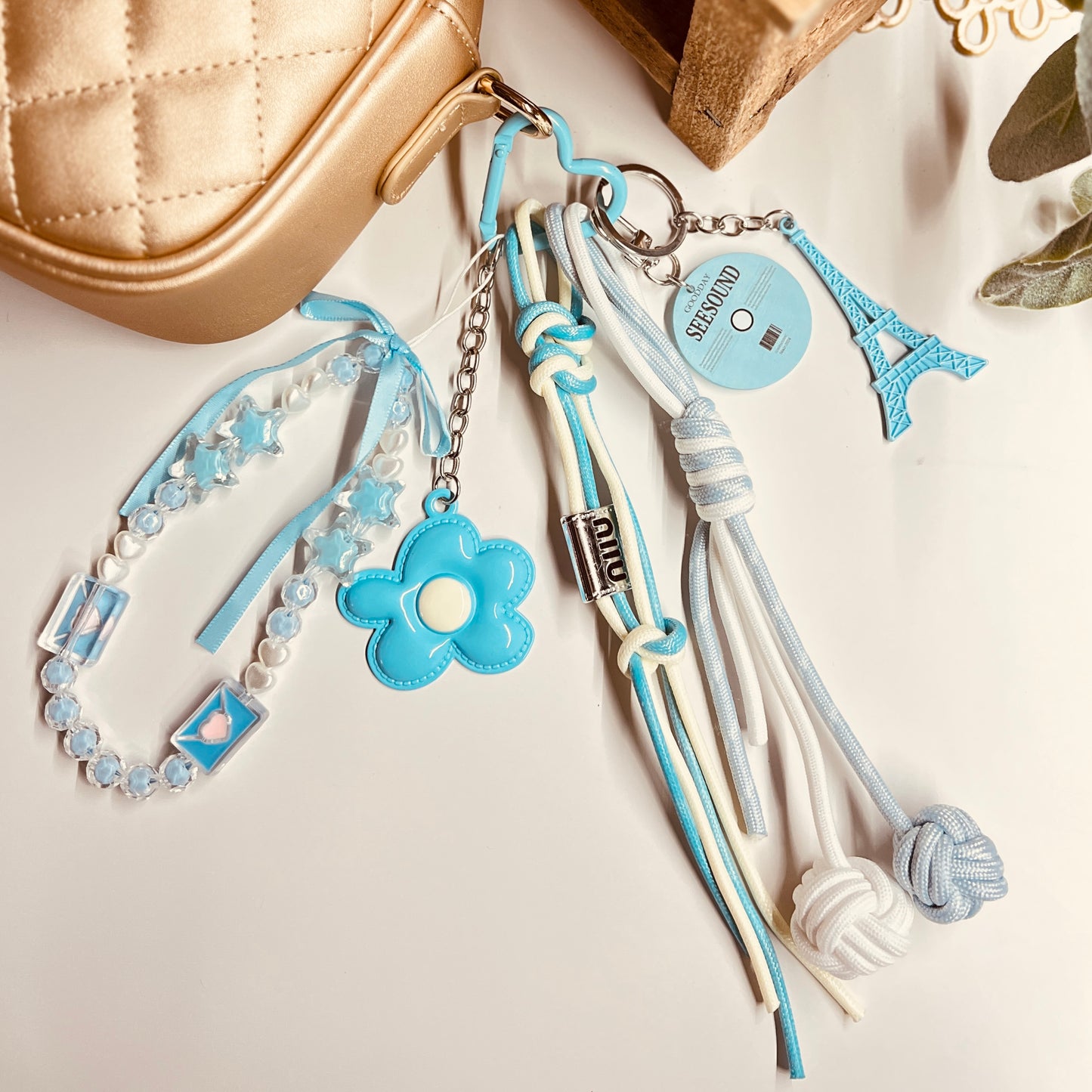 HANDMADE BAG CHARMS ~ PARIS VIBES ~